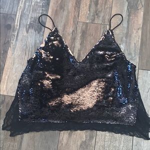 Free People Sequin Top